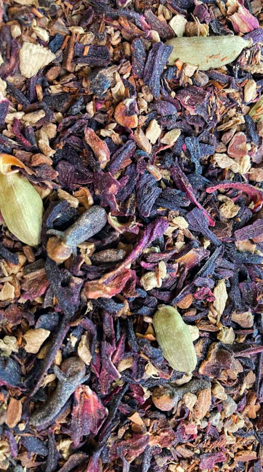 Hibiscus Chai 2.6 oz - Organic Loose Leaf Tea Blend