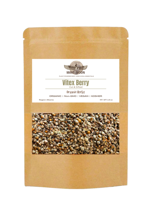 Vitex Berry 1.5 oz - Organic Herbs | Cut & Sifted