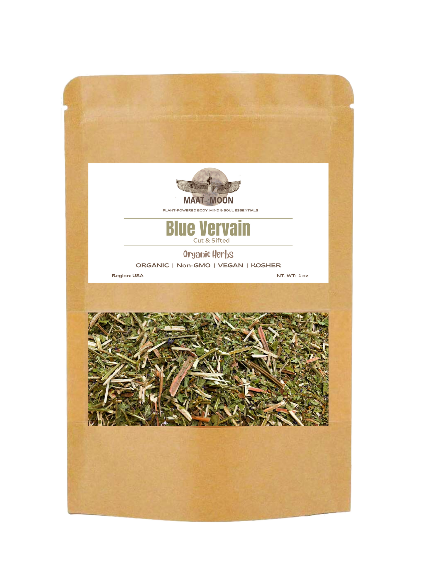 Blue Vervain 1 oz - Organic Herbs | Cut & Sifted