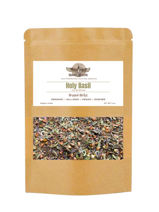 Holy Basil [Rama] 1 oz - Organic Herbs | Cut & Sifted