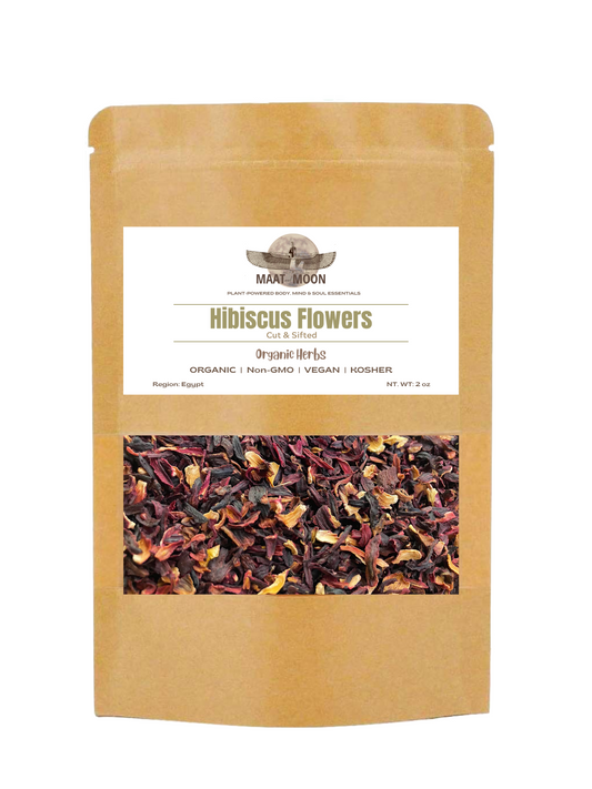 Hibiscus Flowers 2 oz - Organic Herbs | Cut & Sifted