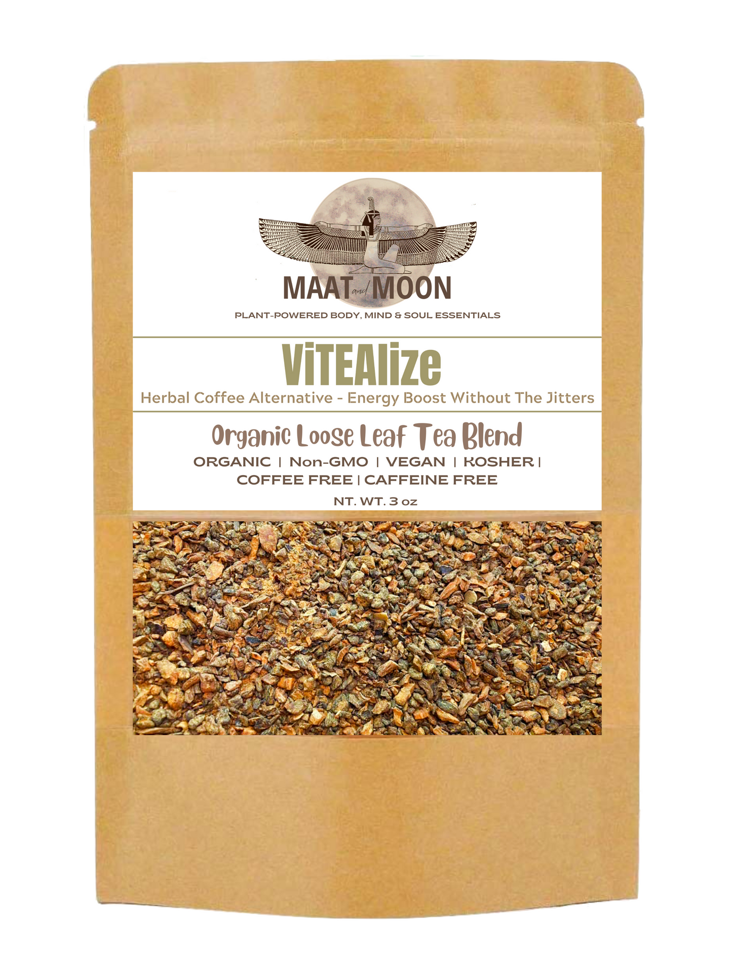 ViTEAlize 3 oz - Organic Herbal Coffee Alternative | Coffee Free & Caffeine Free