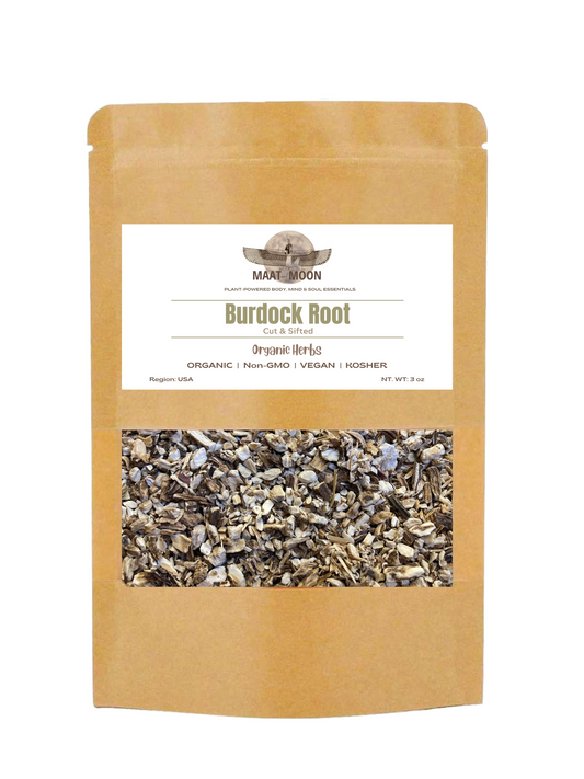 Burdock Root 3 oz - Organic Herbs | Cut & Sifted