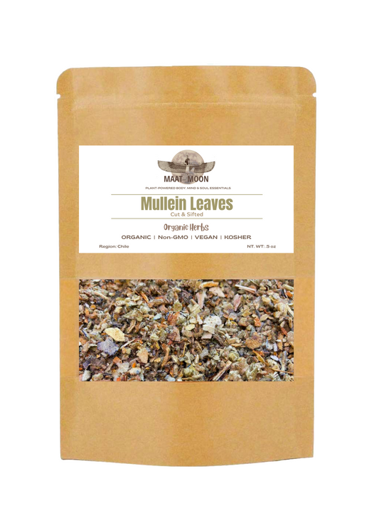 Mullein Leaves .5 oz - Organic Herbs | Cut & Sifted