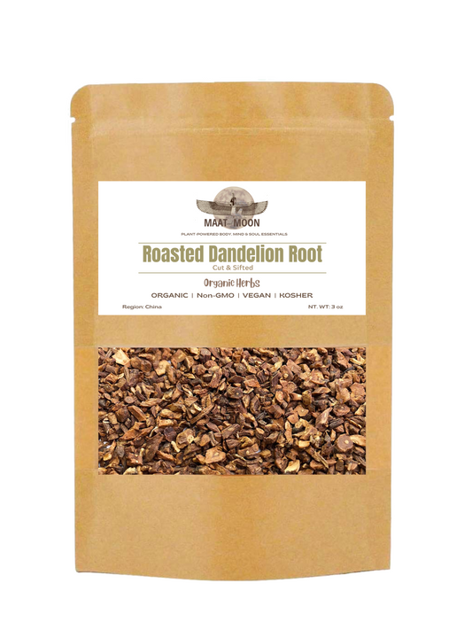Roasted Dandelion Root 3 oz - Organic Herbs | Cut & Sifted